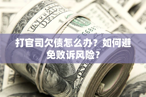 济南打官司欠债怎么办？如何避免败诉风险？
