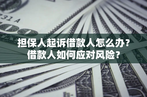 济南担保人起诉借款人怎么办？借款人如何应对风险？