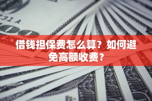 济南借钱担保费怎么算？如何避免高额收费？