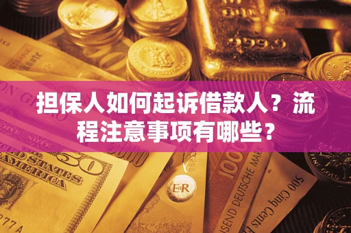 济南担保人如何起诉借款人？流程注意事项有哪些？